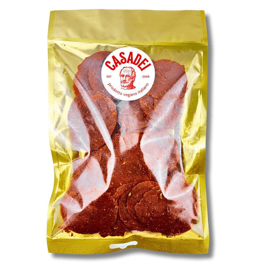 Plant - Based Pepperoni Slices 100g - Casadei Foods