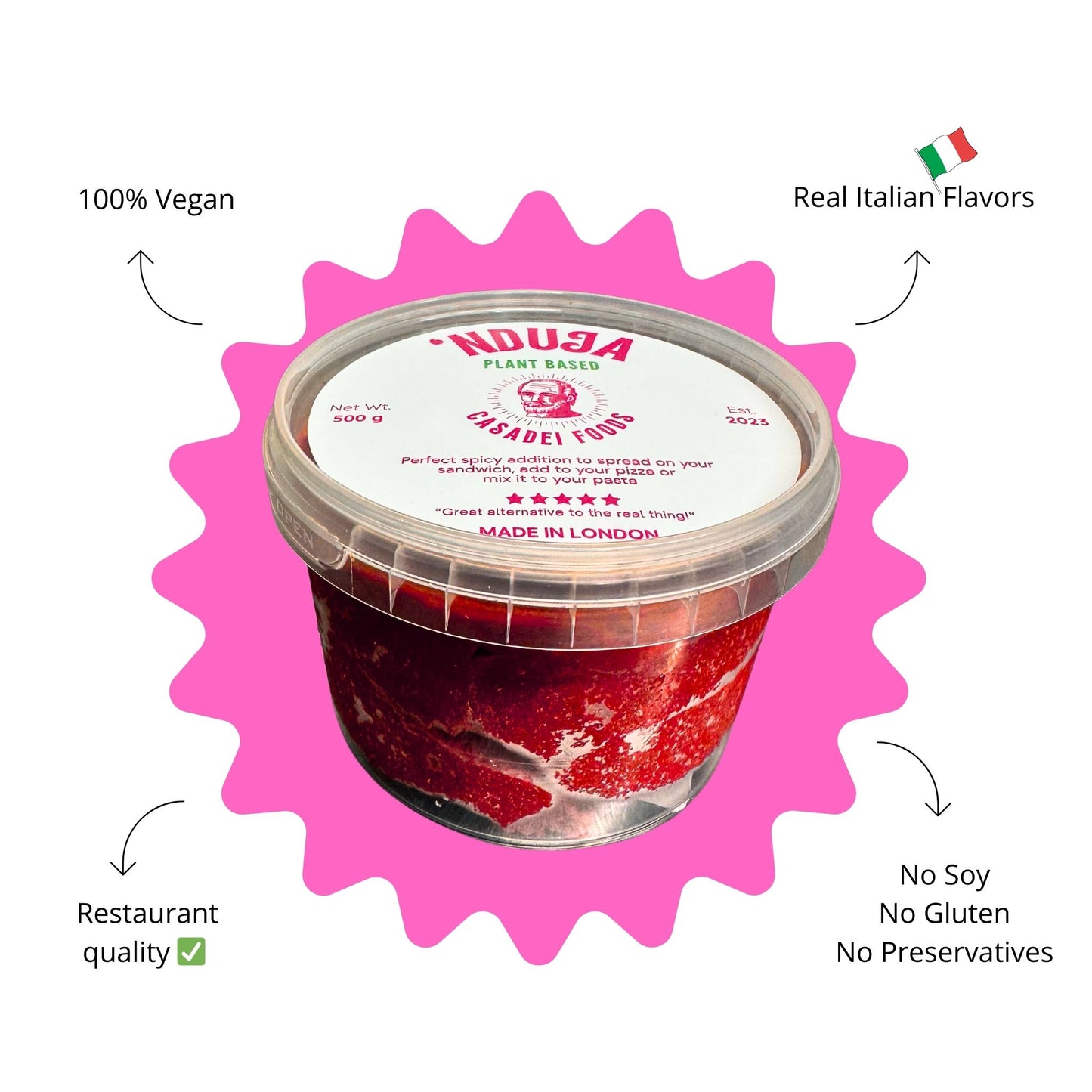 Plant-Based 'Nduja 500g