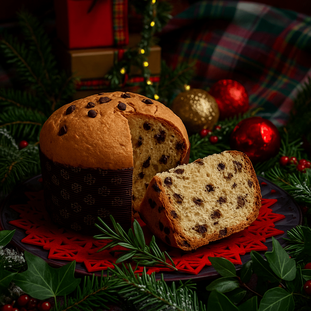 Luxury Vegan Chocolate Chip Panettone 500g – Pre - Order Now for Mid November Dispatch - Casadei Foods