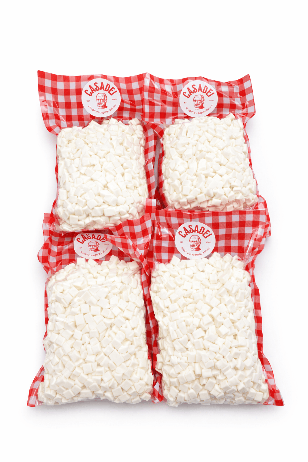 Plant - Based Cubed Mozzarella 1kg - Casadei Foods