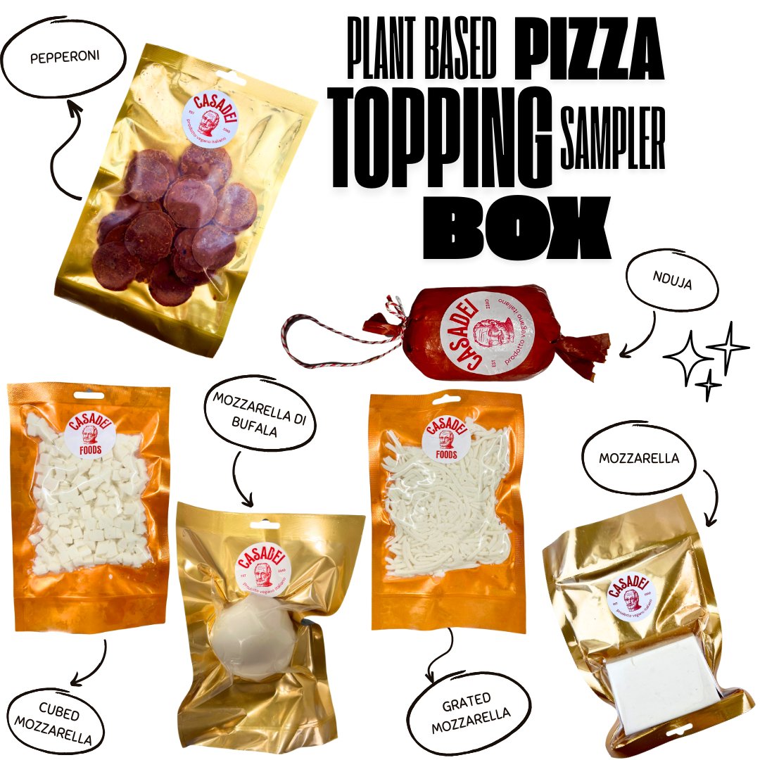 Topping Box Plant Based Pizza Topping Sampler Box – Casadei Foods
