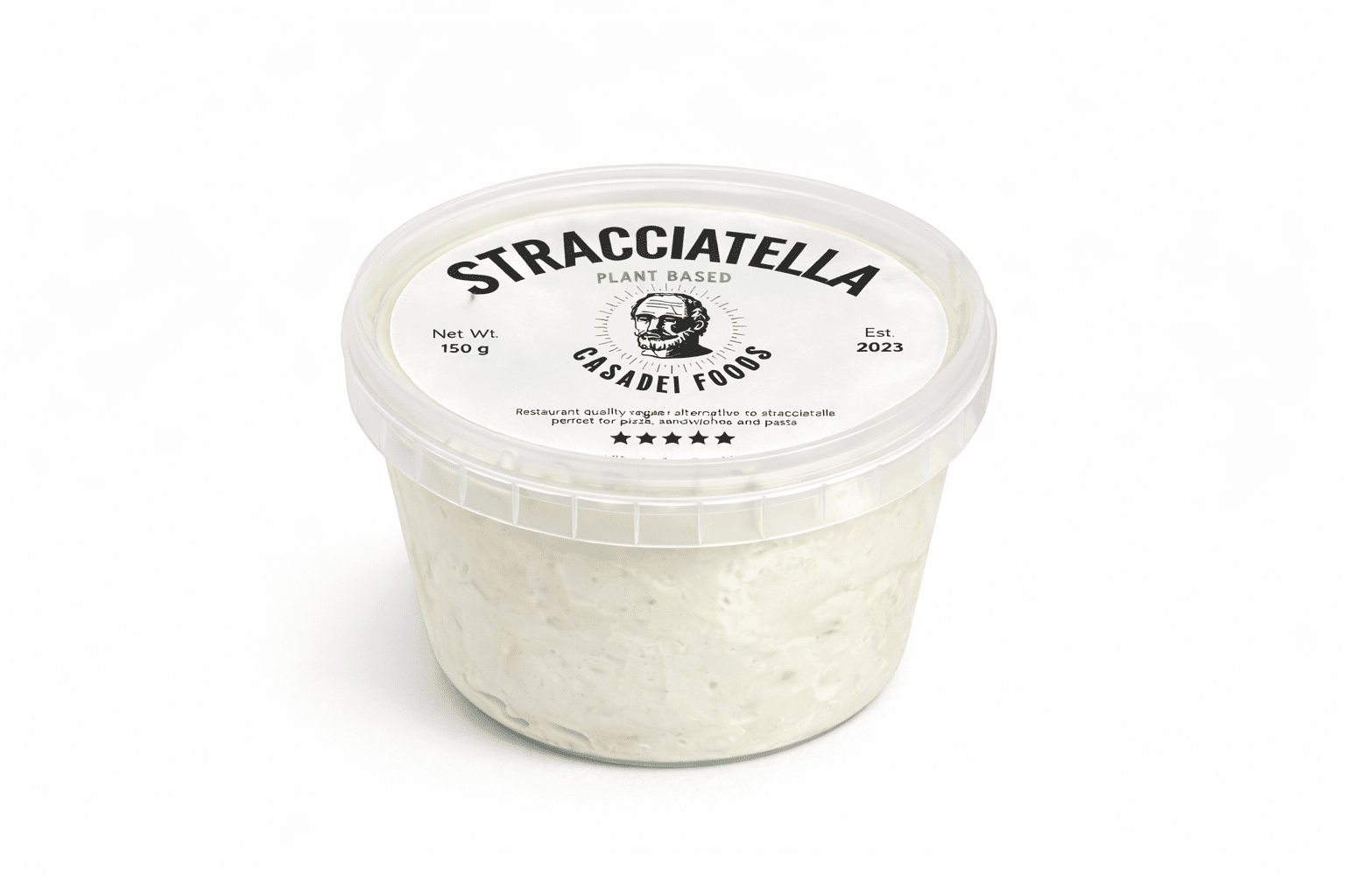 Stracciatella – Plant - Based | 150g Tub - Casadei Foods
