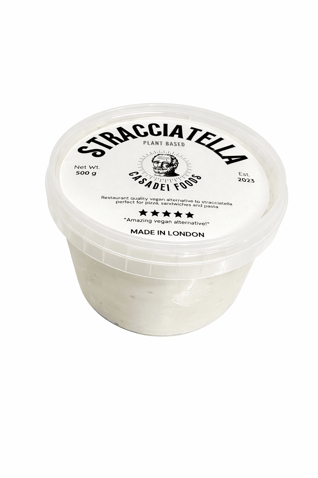 Stracciatella – Plant - Based | 500g Tub - Casadei Foods